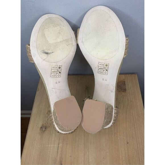 Jeffrey Campbell Women’s Rowboat Round Toe Block Heel Sandal Tan Sz 8.5 - Picture 6 of 6